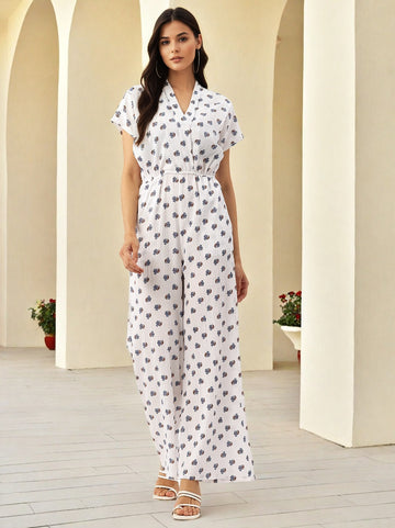 Sleek Italia Abstract Print Shirt Trousers Co Ords