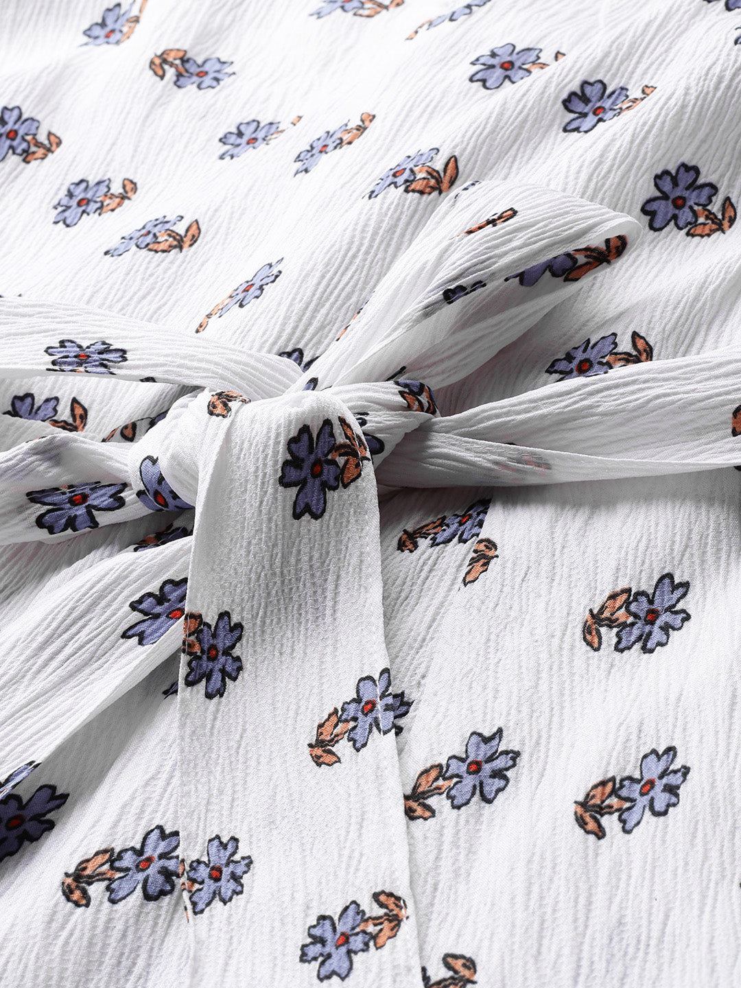 Sleek Italia White Printed Culotte Jumpsuit